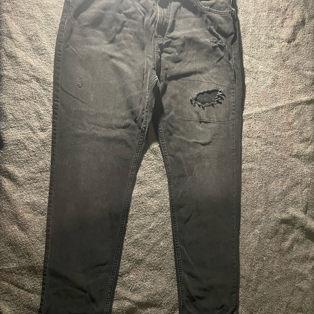 Hollister Classic Taper Denim- Black, 38x34